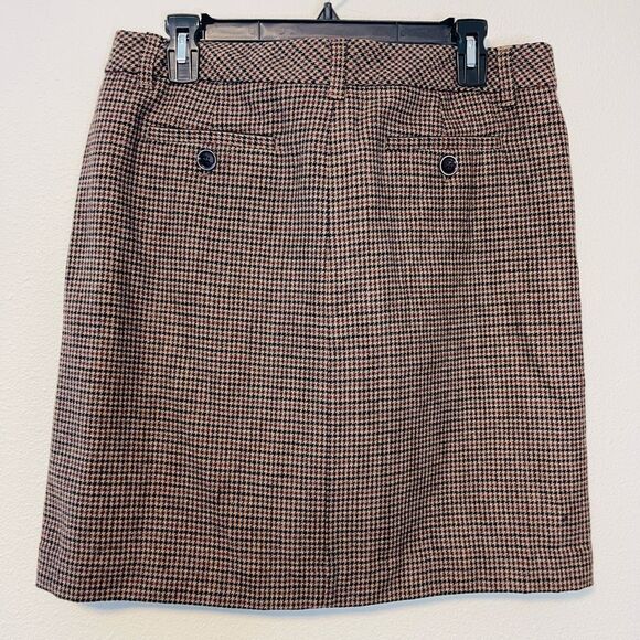 Eddie Bauer Houndstooth Multicolor Skirt Size 10 NWT - Picture 4 of 10